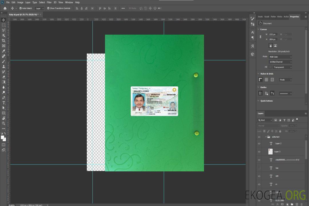 États-Unis Virginie-Occidentale permis de conduire photolook 2023-présent recto template États-Unis Virginie-Occidentale permis de conduire photolook 2023-présent recto template